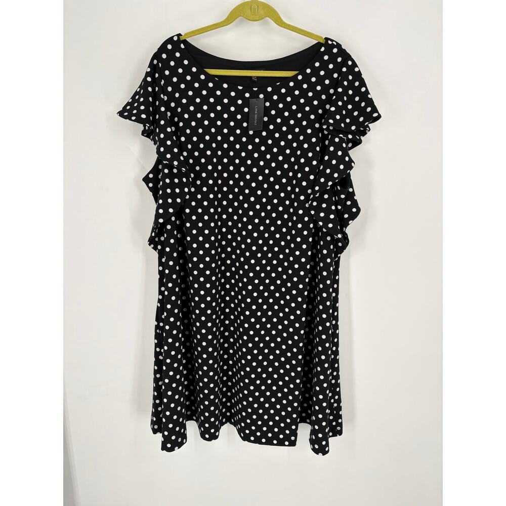 Lane Bryant Black Polkadot Dress (B41)